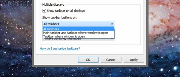 extend youre taskbar