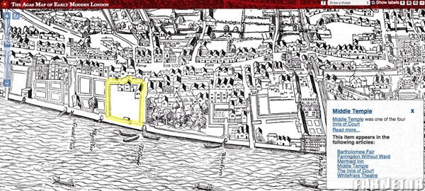 Interactive Map of Shakespeare's London 01