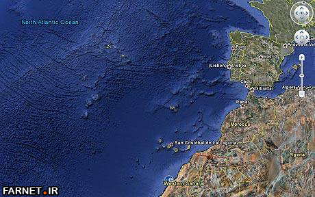 the lost city of Atlantis im Google Earth