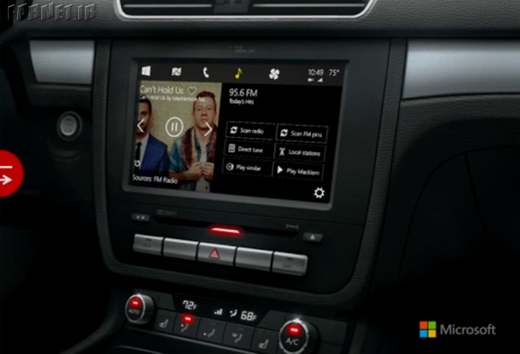 Microsoft Windows in the car 10