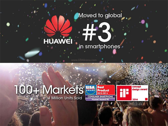 Huawei now #3 smartphone maker