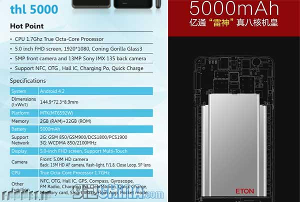 thl-5000-specifications
