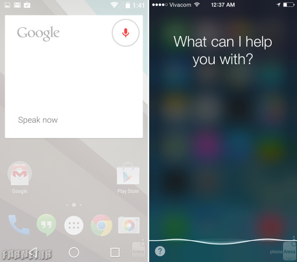 Google-Search-and-Siri-interfaces