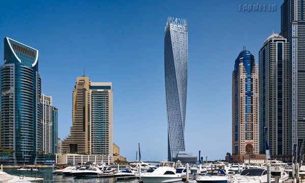 Middle East and African winner, Cayan Tower, Dubai, United Arab Emirates