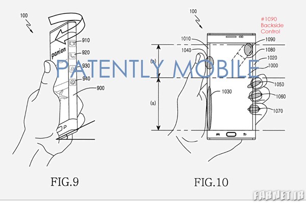Samsung-patent-for-back-touch-controls