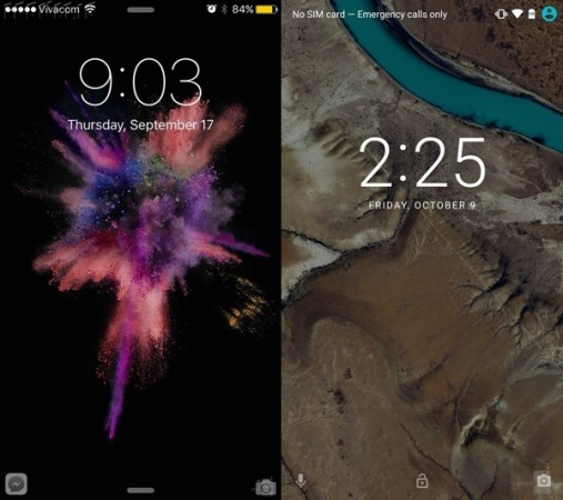 iOS-9-vs-Android-6.0-Marshmallow lock screen