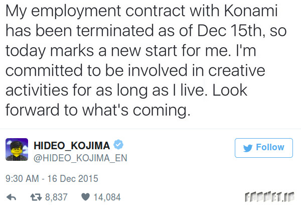 Kojima Tweet