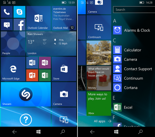 androidpit-windows-10-home-screen-scroll-w782