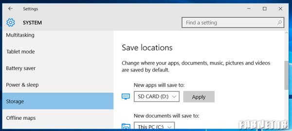 Install apps in windows 10 SD Card 3