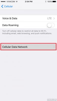 tap-on-cellular-data-network
