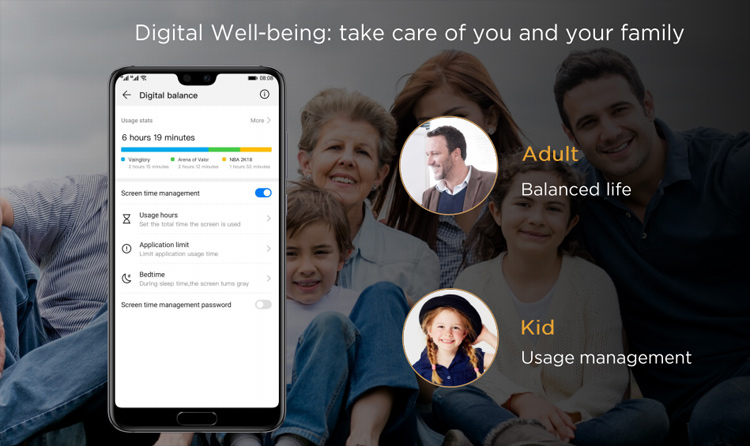 EMUI 9.0 digital wellbeing