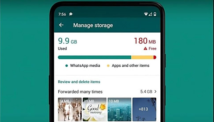 پاکسازی حافظه واتس اپ
