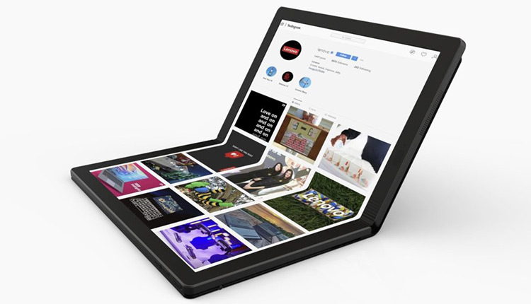 لپتاپ مجهز به نمایشگر تاشو