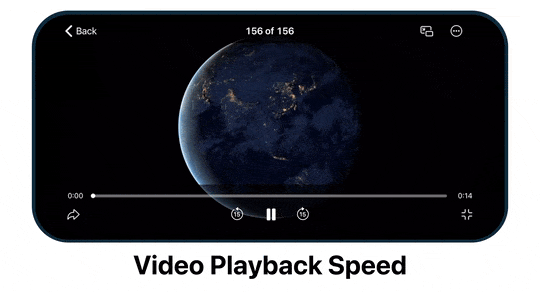 تنظیم سرعت پخش ویدئو در تلگرام 7.9